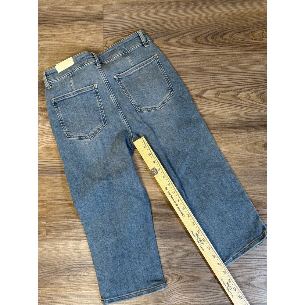 Free People We The Free Dusk to Dawn Crop Jeans 29 Blue Pintuck - Picture 5 of 6